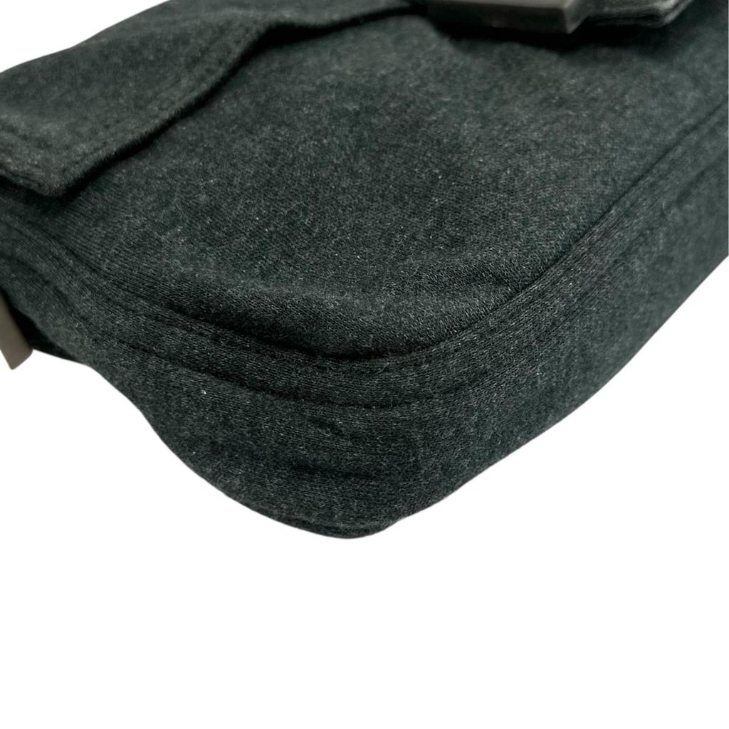 FENDI Mamma bucket Shoulder Bag Dark gray Women one belt used