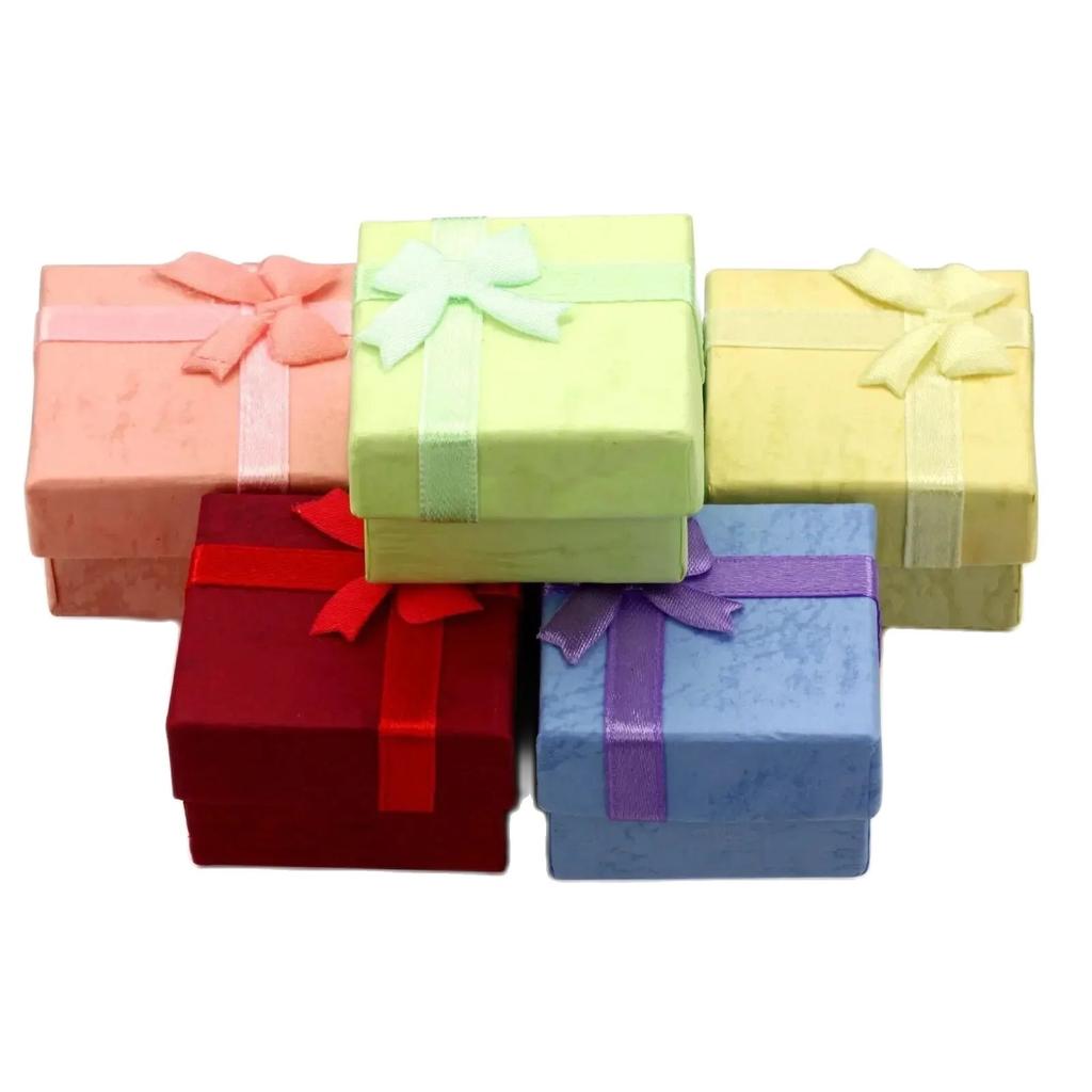 12pcs Ring Storage Box Earring Storage Gift Box High Quality Paper Jewelry Packaging Container Small Jewelry Box Display