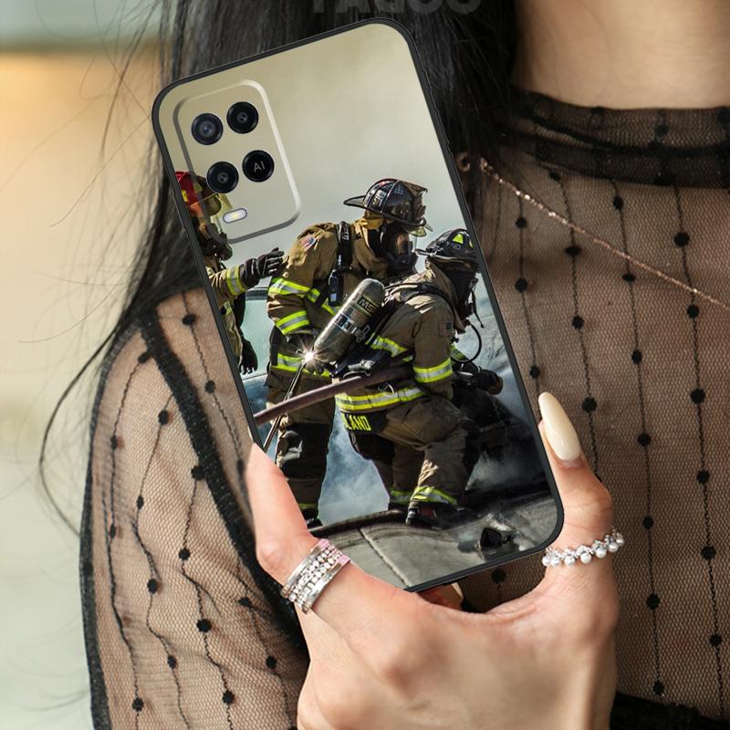 

Fireman Firefighter Case For Oppo A5 Pro A15 A17 A57 A77 A18 A38 A58 A78 A98 A94 A74 A54 A40 A60 A80 A96 A76 A16 OPPO A60 5G