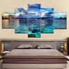5 Pannelli/pezzo Stampa HD Vasto mare nuvole paesaggio marino poster murali moderni Pittura Artistica su Tela Per decorazione soggiorno di casa