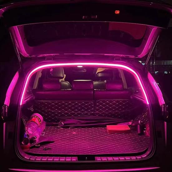 Dynamic Flowing Car Trunk Light Strip Universal Fit Easy To Install Interior Illumination Automatic Sensor Tail Box LED Light Strip