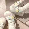 Original Niche Design Milk Fufu Spring and Summer New Buttons Velcro Casual Shoes