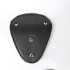 Motorcycle Roll Leather Vertical Grain Pattern Solo Seat With Bracket For Universal Motorcycle