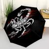 1pc Scorpion Mask Automatic Open/Close Umbrella, Portable Folding Umbrella, Compact Travel Umbrella For116