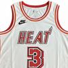 Nike NBA Fan Edition Miami Heat Wade 3 Retro Gedenk-Rundhals-Pullover Basketballtrikot Herren Trikots DO9490-100