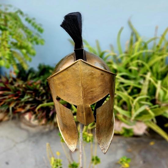 King Leonidas Spartan Helmet: 300 Movie Replica, Medieval Battle Edition