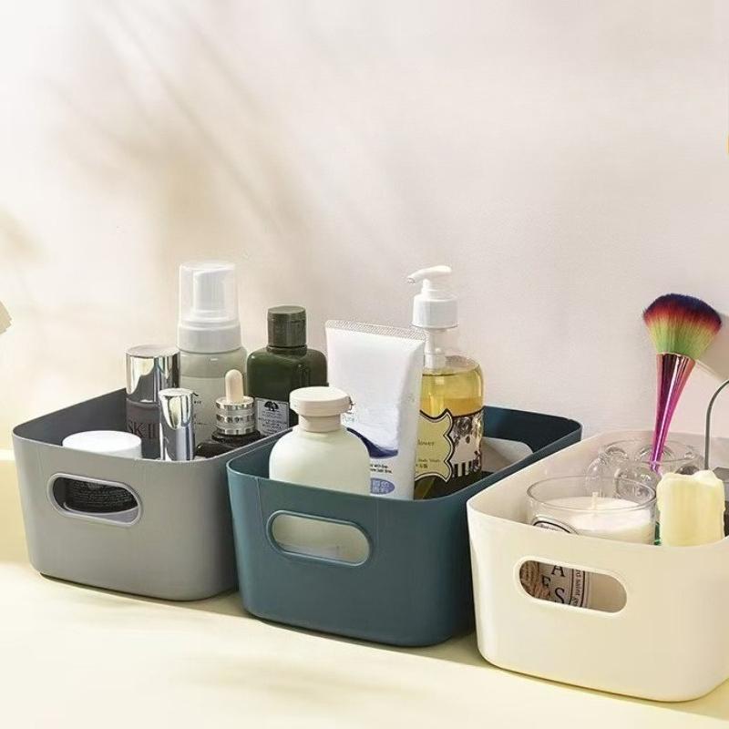1pc Multi-Functional Storage Boxes, Durable Plastic Organizers for Cosmetics, Snacks, Kitchen, Bathroom, Dorm - Office Supplies