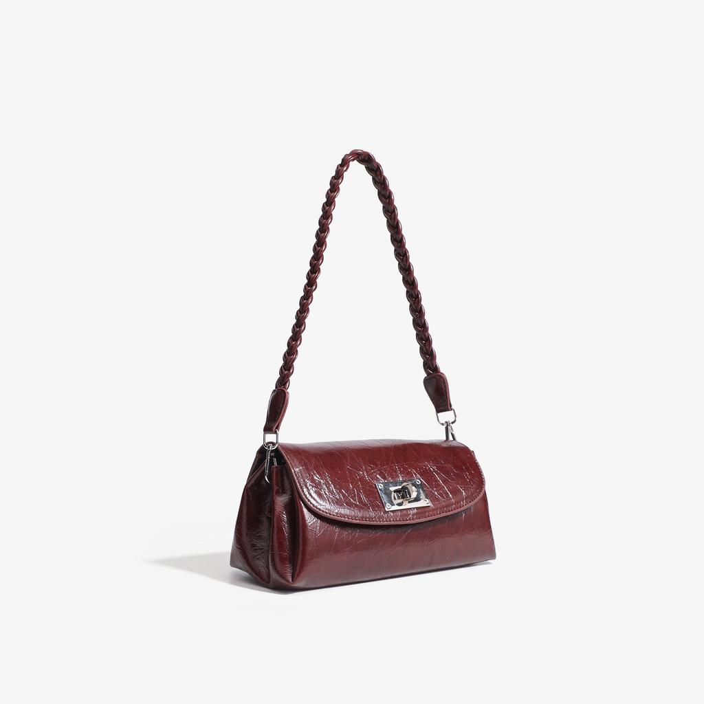Geantă de umăr Bost cu față de pernă, geantă de sub braț pentru femei, geantă crossbody la modă și simplă, geantă high-end tip baghetă franceză