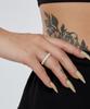 Raindrop Jewelry Round Pave Eternity Ring [S925]