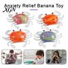 Decompression Toy Crab Squeeze Slow-Rising TPR Fidget for Stress Relief Elastic Pinch Cute Transparent Claws Portable Gadget Kids Adults