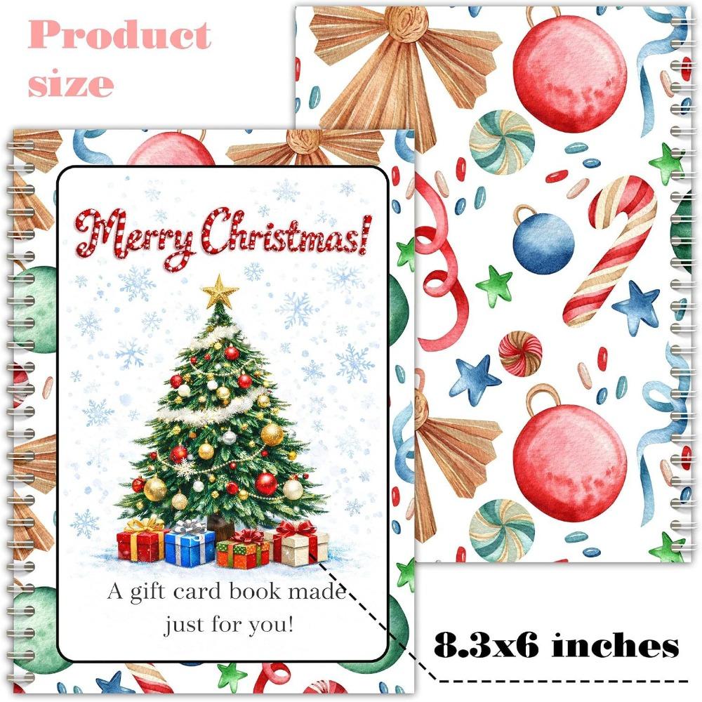 Holographic Christmas Gift Card Booklet Christmas Theme Christmas Gift Card Holder  Family Friends