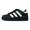adidas Originals SUPERSTAR XLG Resistenti all'Abrasione Scarpe da Skateboard Basse Unisex Blu Nero IG9777(Team373-)