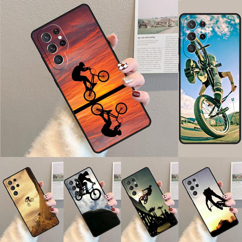 BMX Bike Extreme Sport Phone Case for Samsung Galaxy note 10 pro S26 Ultra S23 S24 FE S25 S21 S22 PLUS shockproof Cove