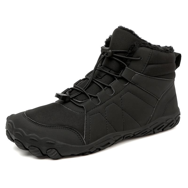 2026 Men s Mid-top Fleece-lined Non-slip Winter Shoes - Warm, Wear-resistant, Snowproof, Large Size 40