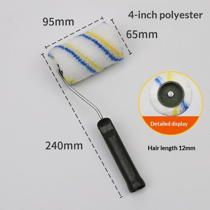 Paint Roller Brush Multiple Sizes High Density Lint Free Fabric Perfect For Home Wall Painting Diy Renovation Projects
