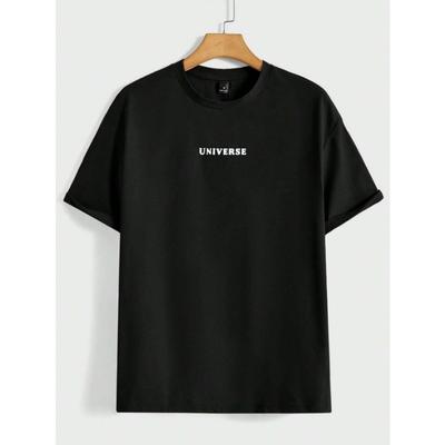 Believe In Yourself Universe Funny Graphic Men Tshirts Cotton Casual Short Sleeve Fashion Breathable Loose Oversized T-Shirt