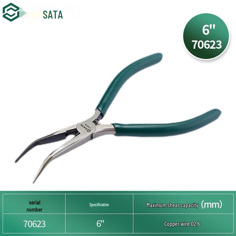 SATA Bent Nose Electronic Pliers