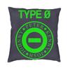 O Type Negative Square Pillow Case Home Decorative Heavy Metal Rock Band Logo Cushions Throw Pillow Sofa Doublesided Printing