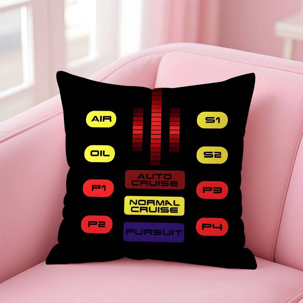 

K-Knight Rider KITT Car Pillow Case pattern printing pillowcase living room sofa cushion cover bedroom room decor 18x18Inch