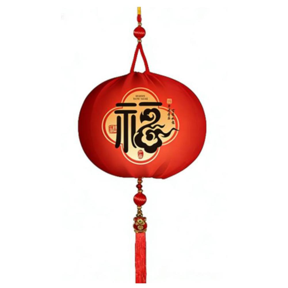 Festive Velvet Red Lanterns with Light Sensor Battery Operated Door Ornaments Tassels for Entrance 30 22cm 2026 A