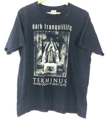 2007 Dark Tranquility Band Maglietta Nera Taglia L Death Metal Svedese Tour USA RARA!