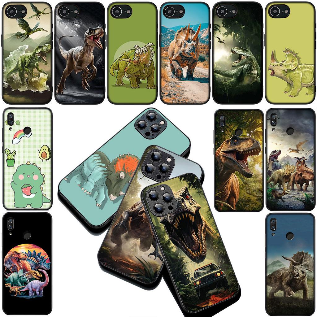 Dinosaur Tyrannosaurus Cute Rex Cover for Apple iPhone 16 14 15 Plus 11 Pro Max 16E ProMax + 15Plus 16+ 14+ Coque Phone Case