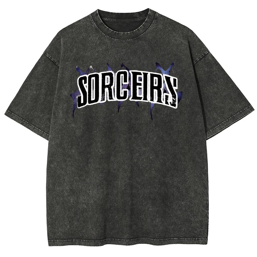 Minimalist Letter Print Women's T-Shirt Oversized Wash Short Sleeve Y2k Sweetheart Everyday Home-Based Wear Breathable Tees