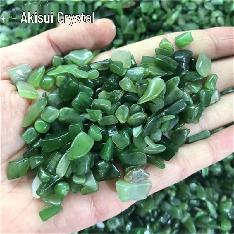 

Натуральная зеленая яшма, крошка: Идеально для подношений Будде, Мандалы, Аквариумов и Ландшафтного дизайна сада 5-7mm