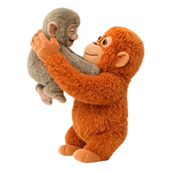 Punch Monkey Plush Pendant 2D Flat Texture Decorative Hanging Pendant Bags Backpacks Cars Wallets