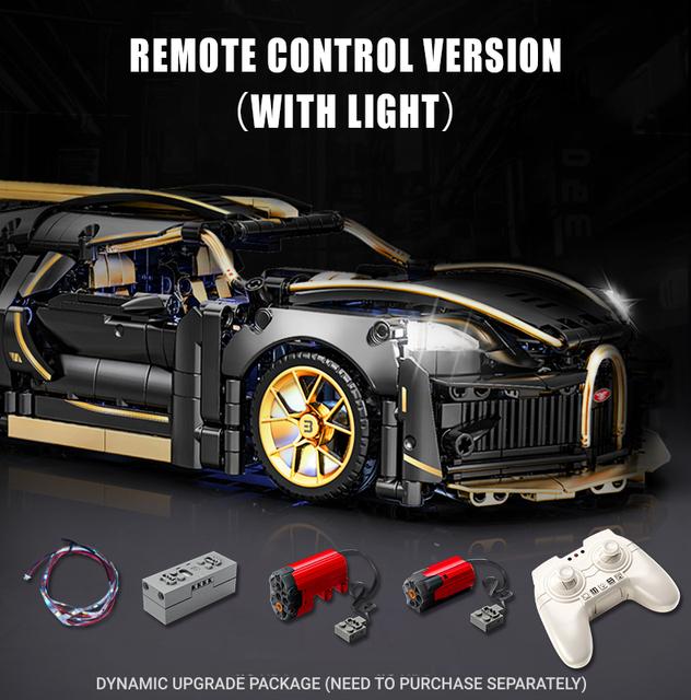 1:14 høyteknologiske byggeklosser Super Cars Fjernkontroll MOC Bricks Racing Cars Sett Tekniske leker Gaver til gutter Voksne barn