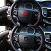Car Steering Wheel Emblem Sticker Accessories For Honda Mugen Civic Accord City CRV Jade Fit Odyssey Hybrid Insight HRV Pilot Aiz256
