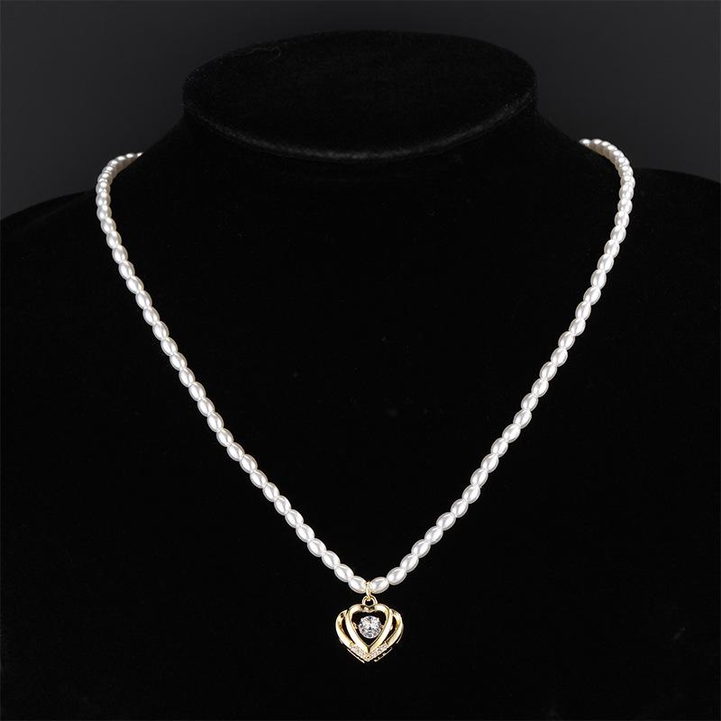 Smart Love Pearl Necklace Women'S High Value Versatile Trend