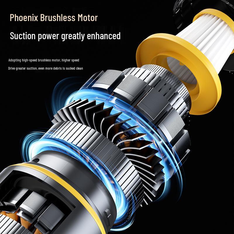 Powerful Wireless Handheld Car Vacuum Cleaner – Strong Suction, Rechargeable, for Interior and Household Use