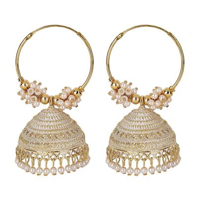 Latest Stylish Traditional Hoop Jhumki Earrings for Women & Girls