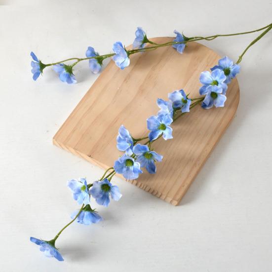 Artificial Crabapple Blossom Stem Realistic Faux Begonia Vine Branch Long Stem Fake Flowers for Spring Summer Indoor Wedding Home Table Centerpiece