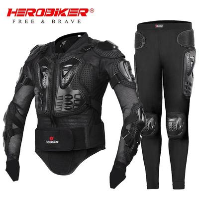 HEROBIKER Zestaw Zbroi Motocyklowej i Sportowej Outdoor - Przeciwupadkowy, Off-road, Ochraniacz Pleców, Kombinezon Narciarski