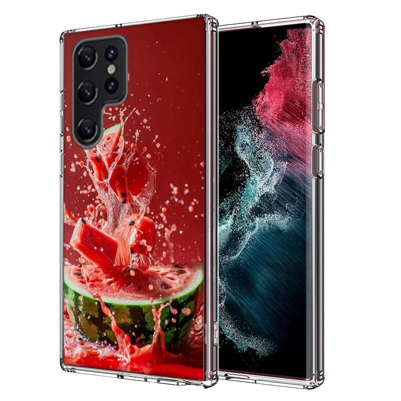 Watermelon Summer Fruit Capa Phone Case For Samsung S26 Ultra S25 Edge Galaxy S23 S21 S20 S24 FE S22 S10 Plus Cover Clear TPU Sh
