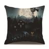 Halloween Linen Pillow Cover Printed Pillow Cover