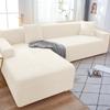 Solid Color Sofa Cover 1/2/3/4 Seater Sofa Cover for Living Room Elastic Spandex L Shaped Corner Sofa Cover Couch Cover for Sofa