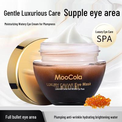 MooCola Luxurious Caviar Anti-Wrinkle Eye Mask & Cream: Lifting, Firming, and Fine Line Fading Night Care.