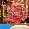 Wacocetoy Adult Irregular Peony Puzzle: High-Difficulty Wooden Colorful Decompression.