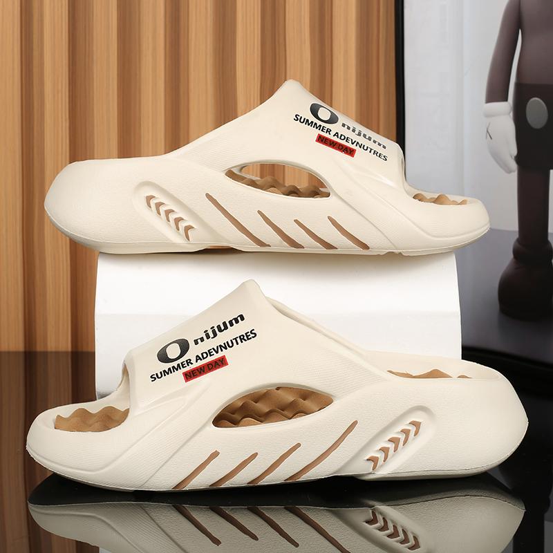 Men Slippers Summer New Slides Sandals EVA Soft-sole Unisex Men Women Family Indoor Outdoor Walking Beach Shoes Zapatillas Male