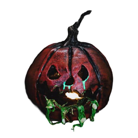 Krvavá dýně Figurka Hororová Halloweenská Dýně Socha Strašidelná Pryskyřičná Stolní Ozdoba pro Domácí Párty Dekor