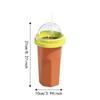 Leak Proof Slushy Maker Cup Large Capacity Ice Cream Maker Cup Food-grade Smoothie Cup  Summer Use