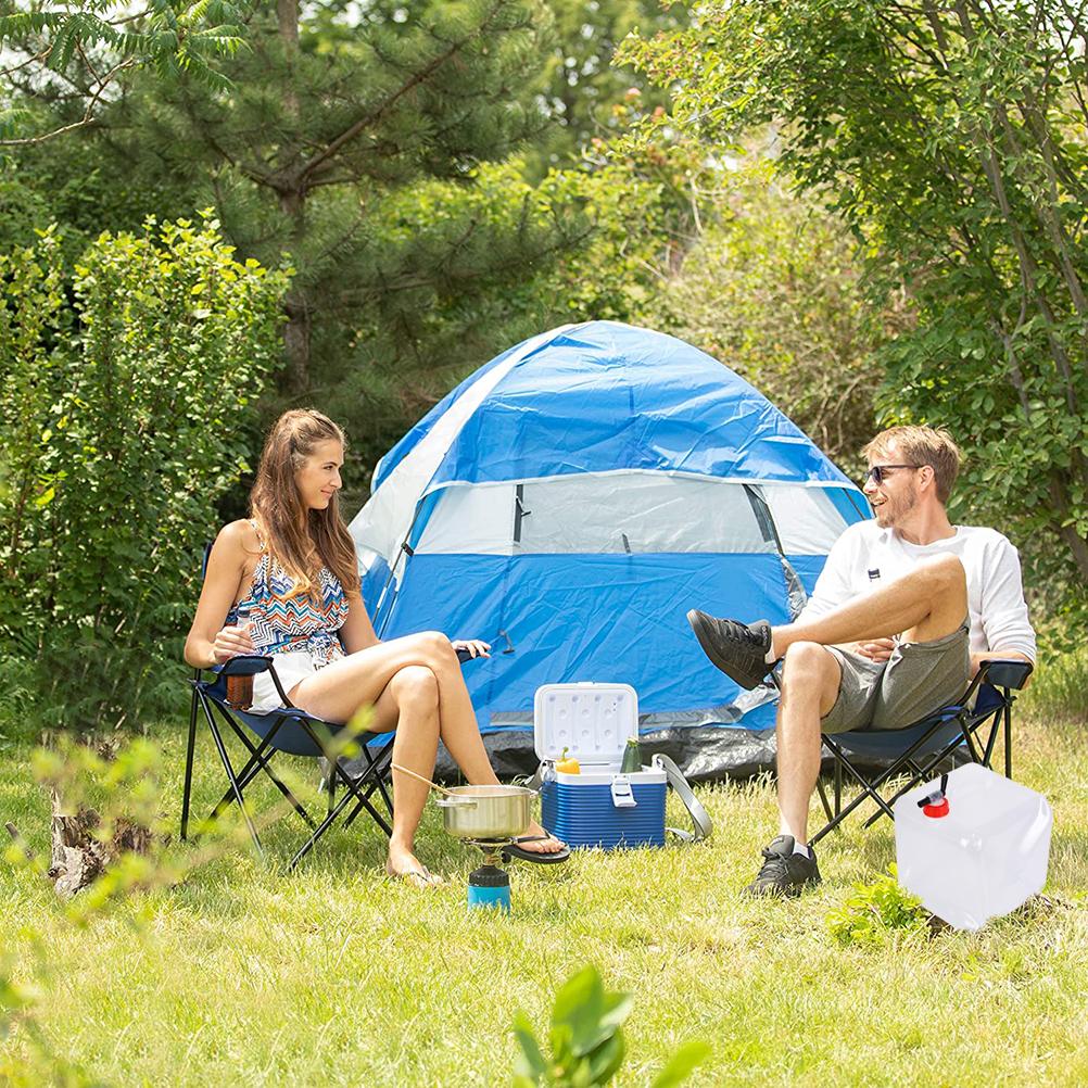15 Litres Collapsible Water Container with Spigot Camping Water Storage Carrier Jug Foldable Portable Water Canteen for