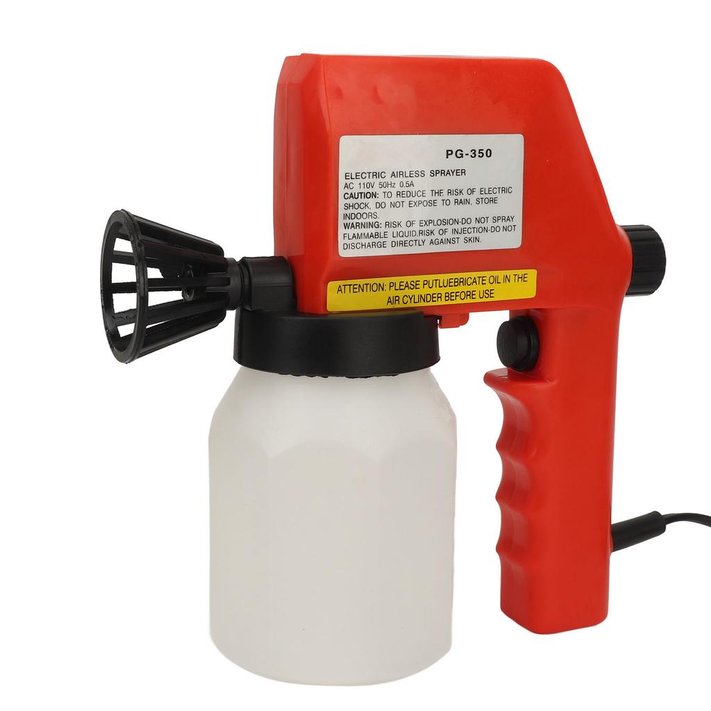 600ml Elektrische Spritzpistole Gleichmäßiger Nebel Multifunktional Tragbare Farbspritzpistole Farbpistole