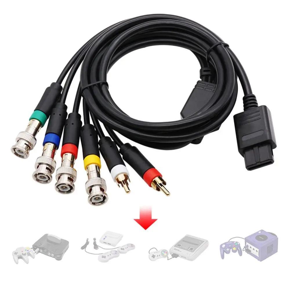 RGB/RGBS Cable for N64 64 SNES NGC Video Consoles Composite Cable with Strong Stability