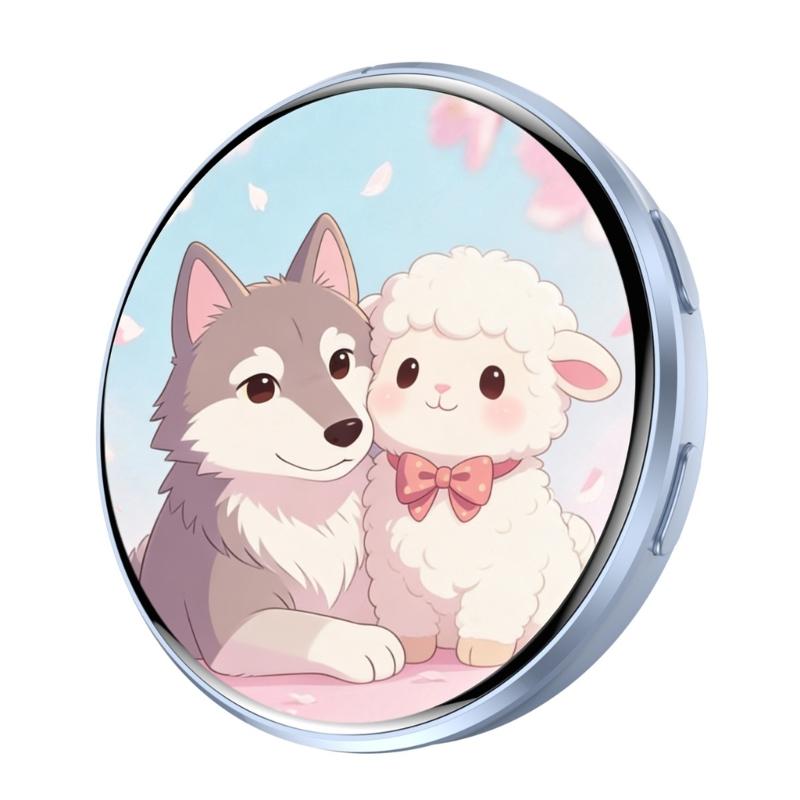 Personalize Electronic Digital Badges LED Animes Pin with Touch Control GIF/Photo/Video Display for Backpacks Decoration