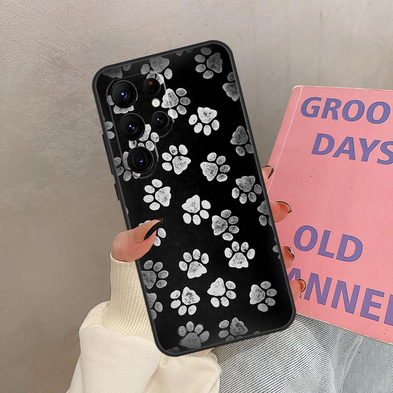 Dog Paw Case For Samsung Galaxy S21 S22 S23 S24 S25 Ultra S9 S10 S25 Plus S20 FE S25 FE Cover Coque