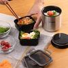 Tiger thermos insulated lunch box stainless steel jar rice bowl approximately 2.3 servings pouch black LWY-E461-K